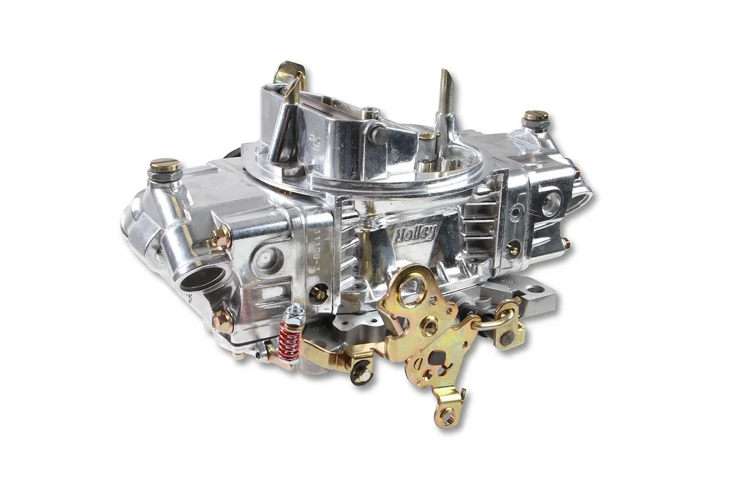 0-4777SAE – HOLLEY Carburetor, 4 Barrel 650 Cubic Feet Per Minute (CFM) Square Bore Flange Electric Choke Mechanical ...